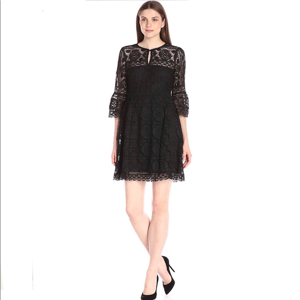 🖤Nanette Lepore🖤Chiaroscuro dress size 8 Black